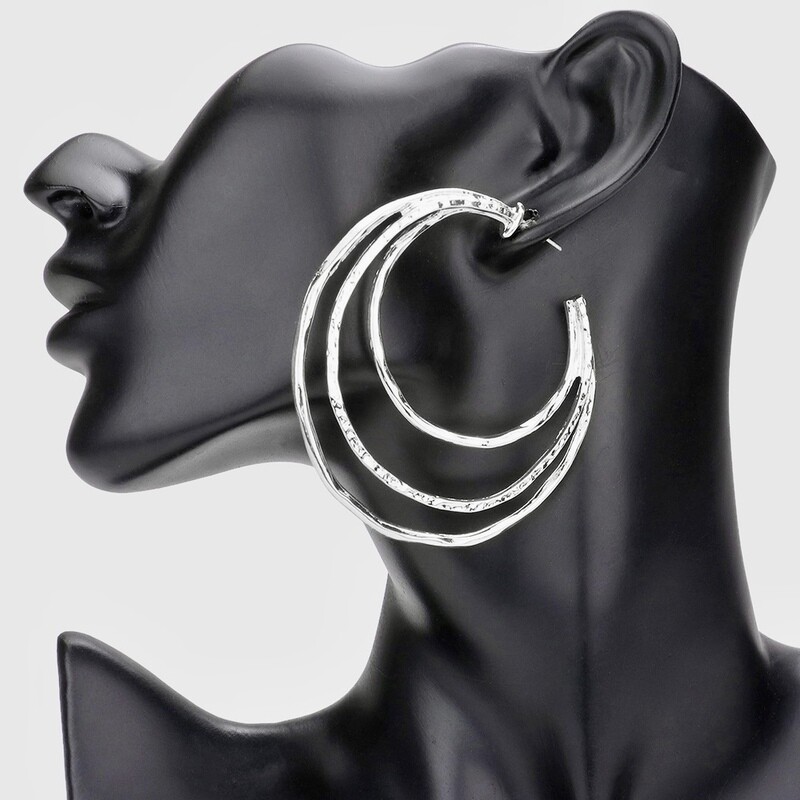 Silver hoops