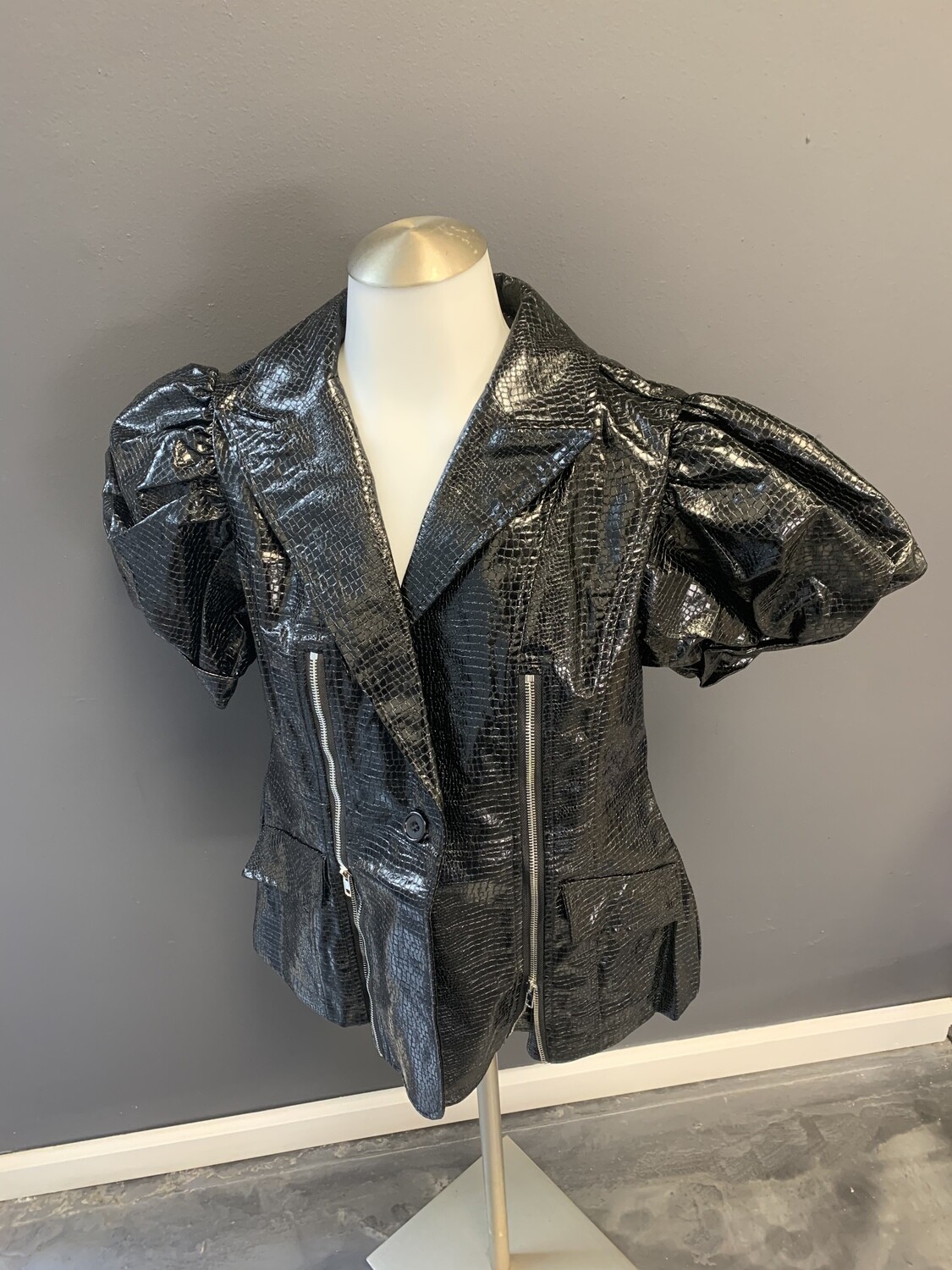 Faux leather jacket