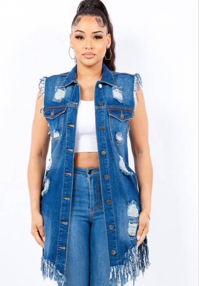 Long distress vest