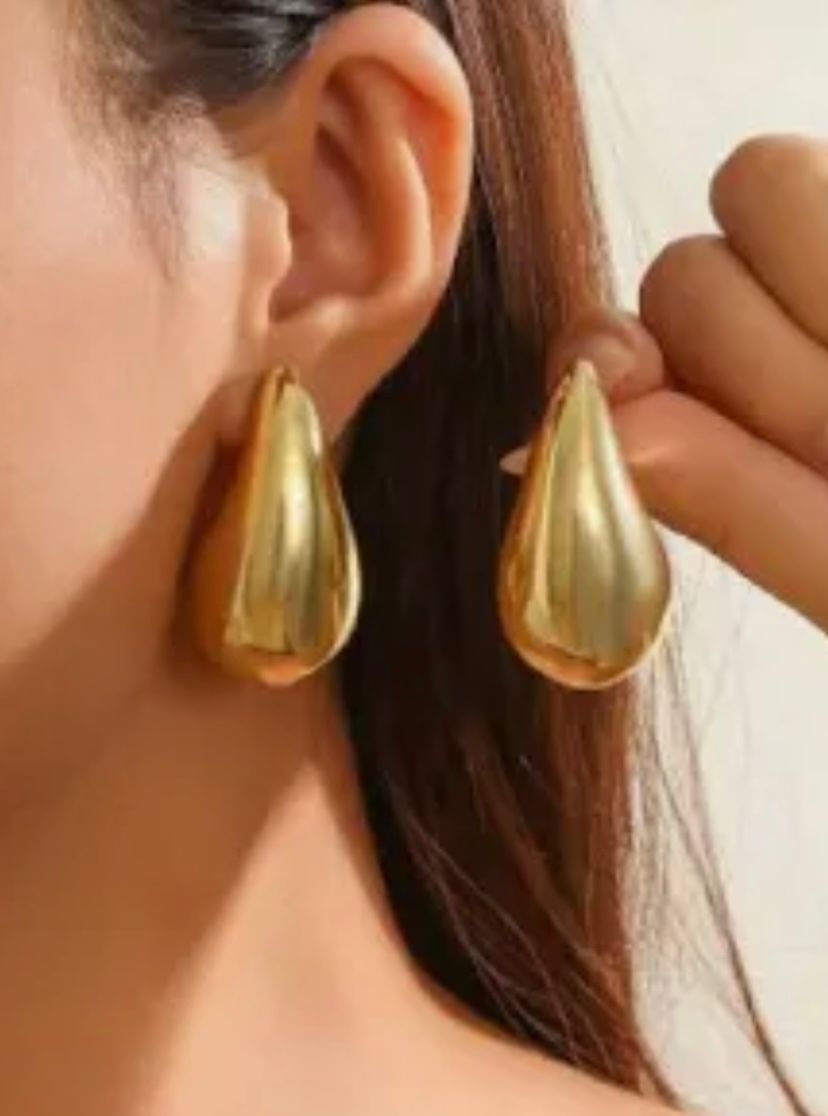 Teardrop earrings (XL) 50 mm