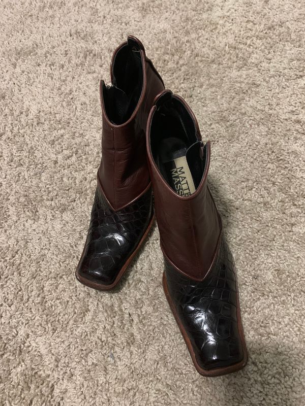 Matte &amp; Massimo alligator / leather Ankle boots
