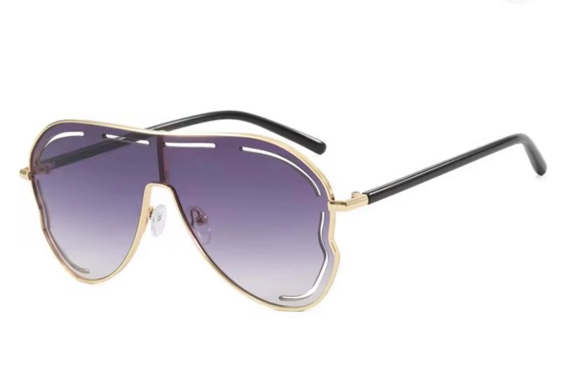 Purple shear sunglasses