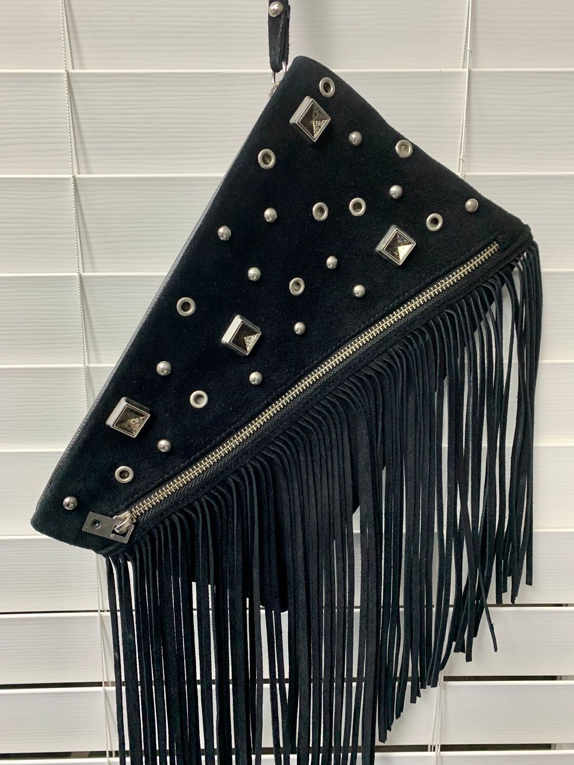 Kosiuko  Leather Suede Clutch Purse