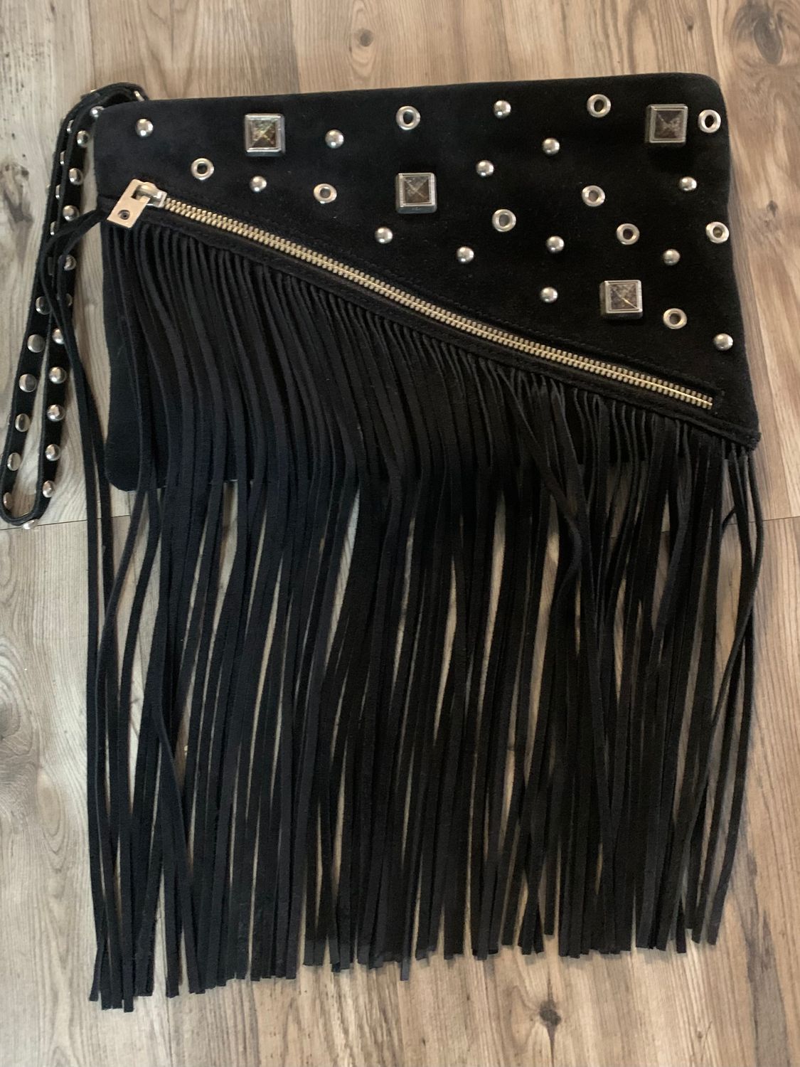 Kosiuko  Leather Suede Clutch Purse