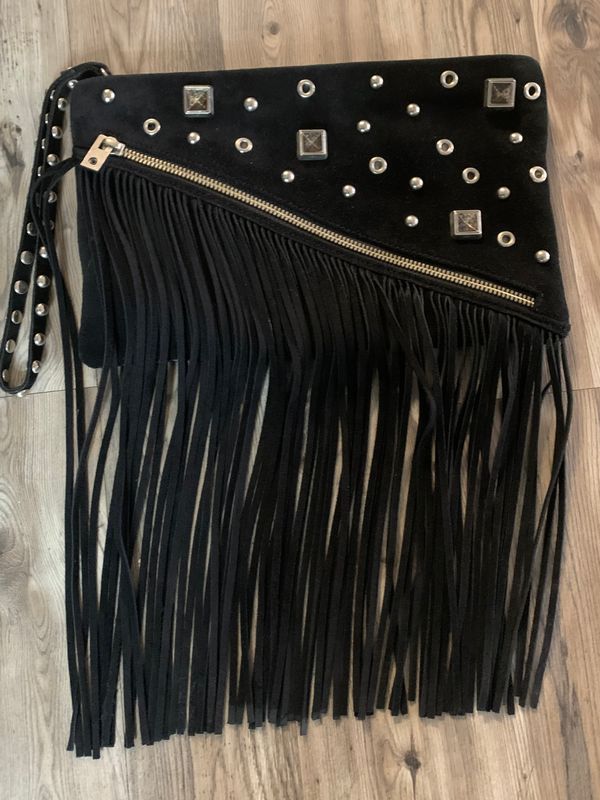 Kosiuko  Leather Suede Clutch Purse