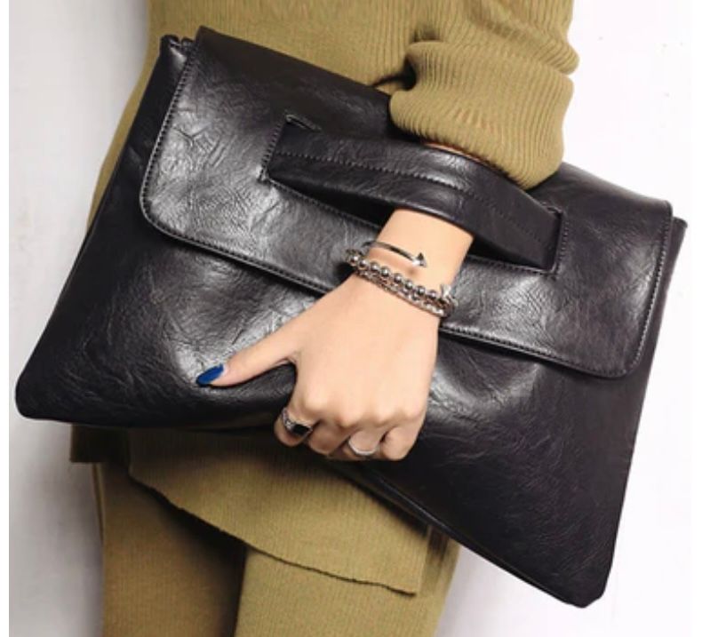 Oversized clutch purse