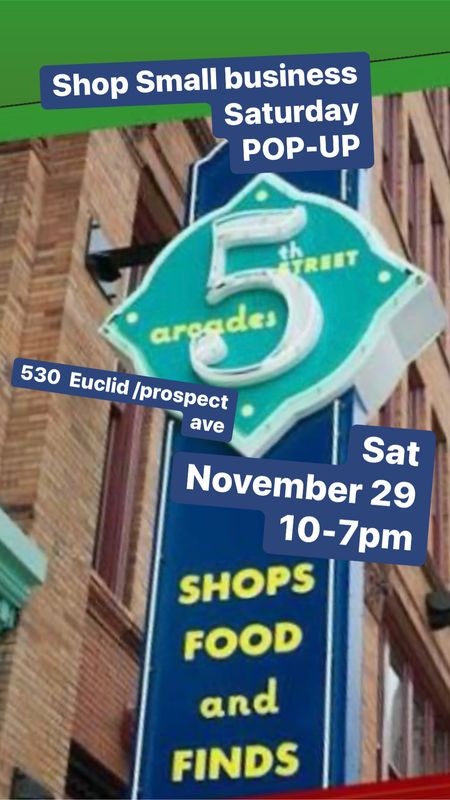 Small business Saturday pop-up shop