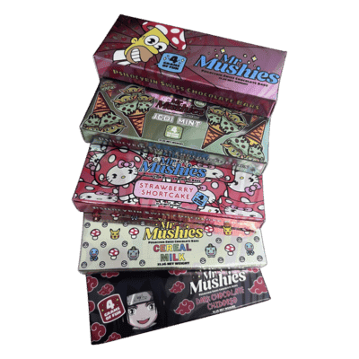 Mr. Mushies Magic Mushroom Chocolate Bars [4 Gram], Type: Peppermint Bark (4 Gram)