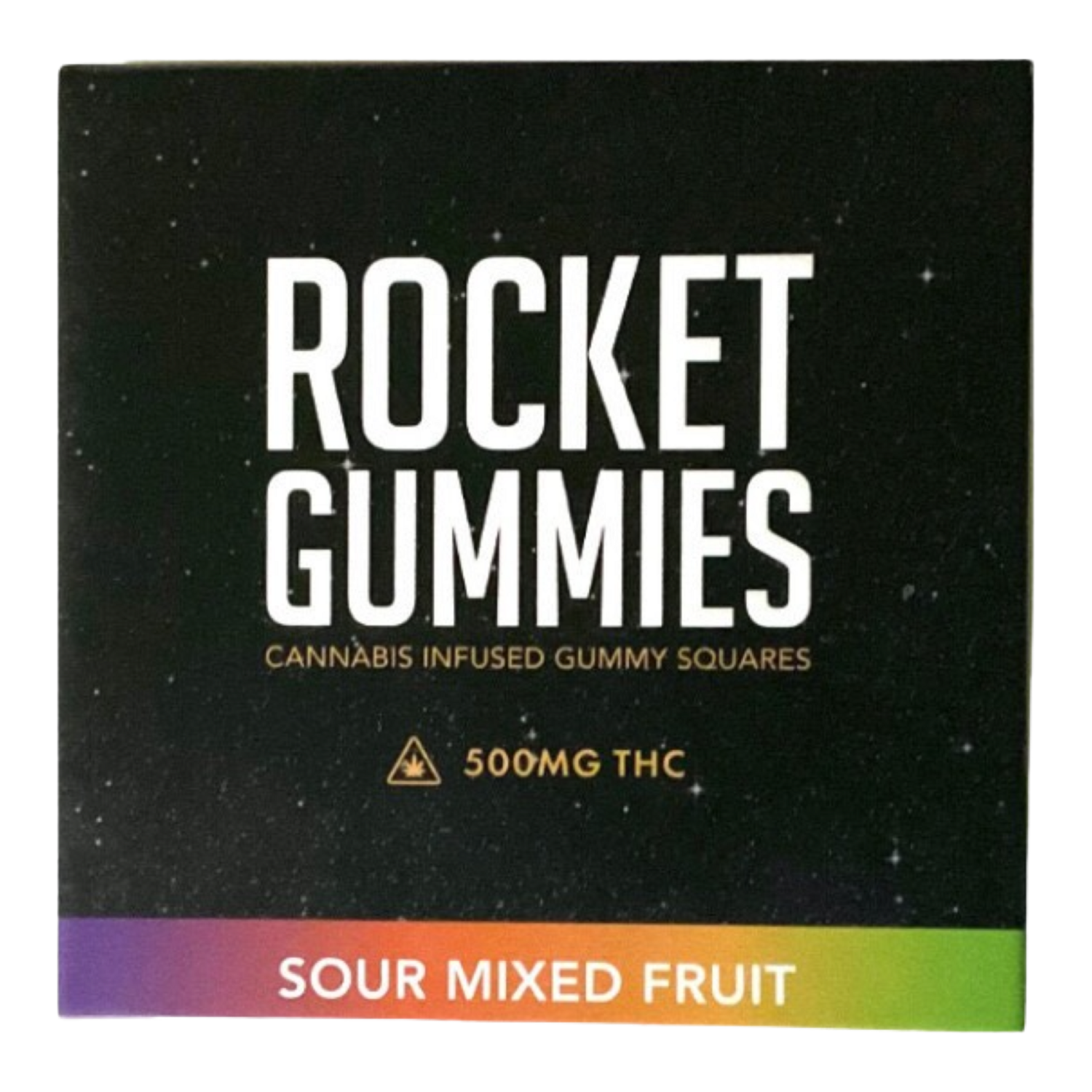 Rocket Gummies Cannabis-Infused Gummy Mixed Fruit [500mg], One: Rocket Gummies Cannabis-Infused Gummy 500mg