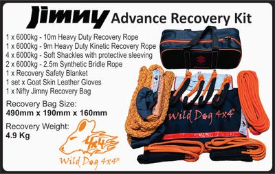 Wild Dog 4x4 6Ton Jimny Advanced Recovery Kit