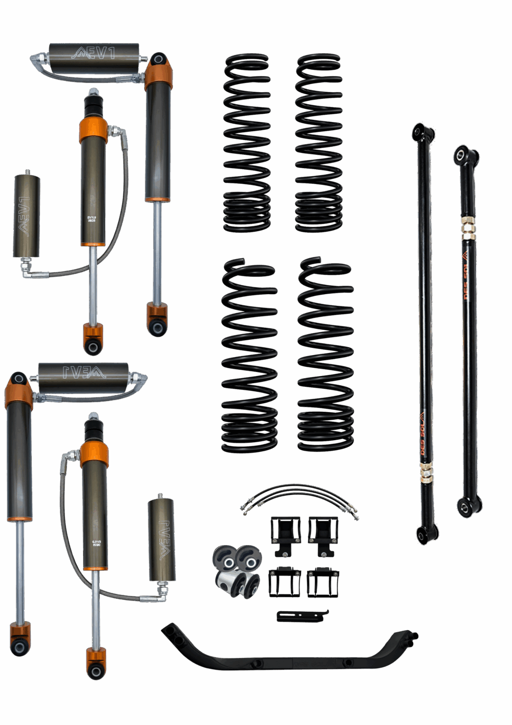 NXT-GEN EV1L50 – 50mm Suspension Overlanding Kit (Pack 3) -Jimny Gen 4
