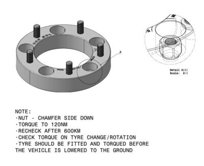 Wheel 32mm Spacers (Set of 4) Gen 3