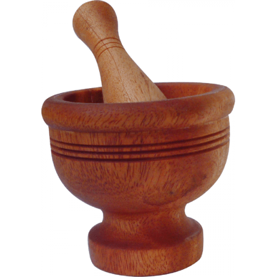 Wooden Pestle and Mortar