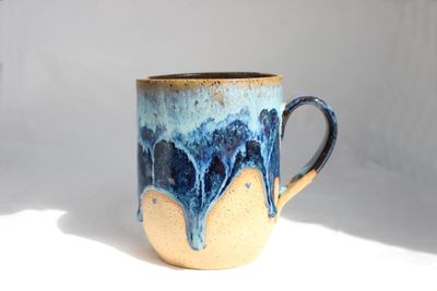 Speckled Blue Drippy Mug