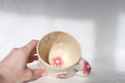 Pink Flower Mug