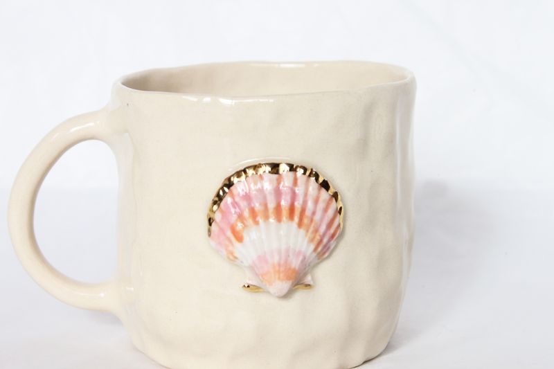 Pink Shell Mug
