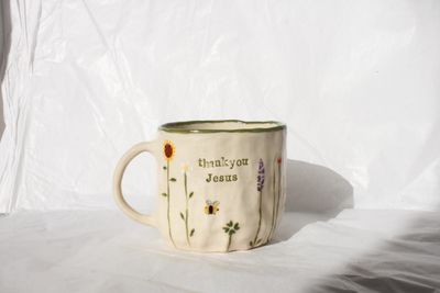 &#39;Thankyou Jesus&#39; wildflower Mug