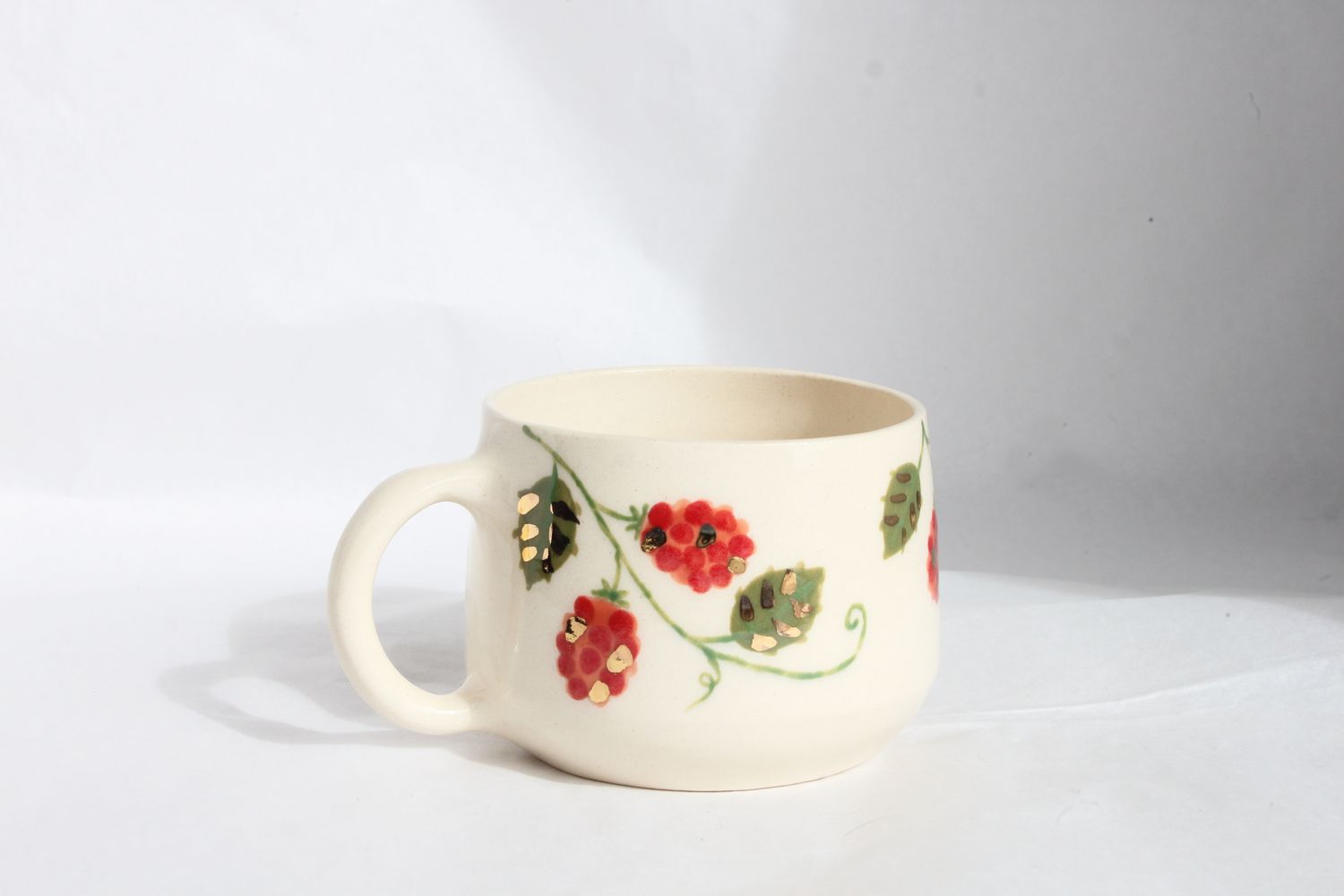 Bramble Patch Raspberry Mug -  wheelthrown