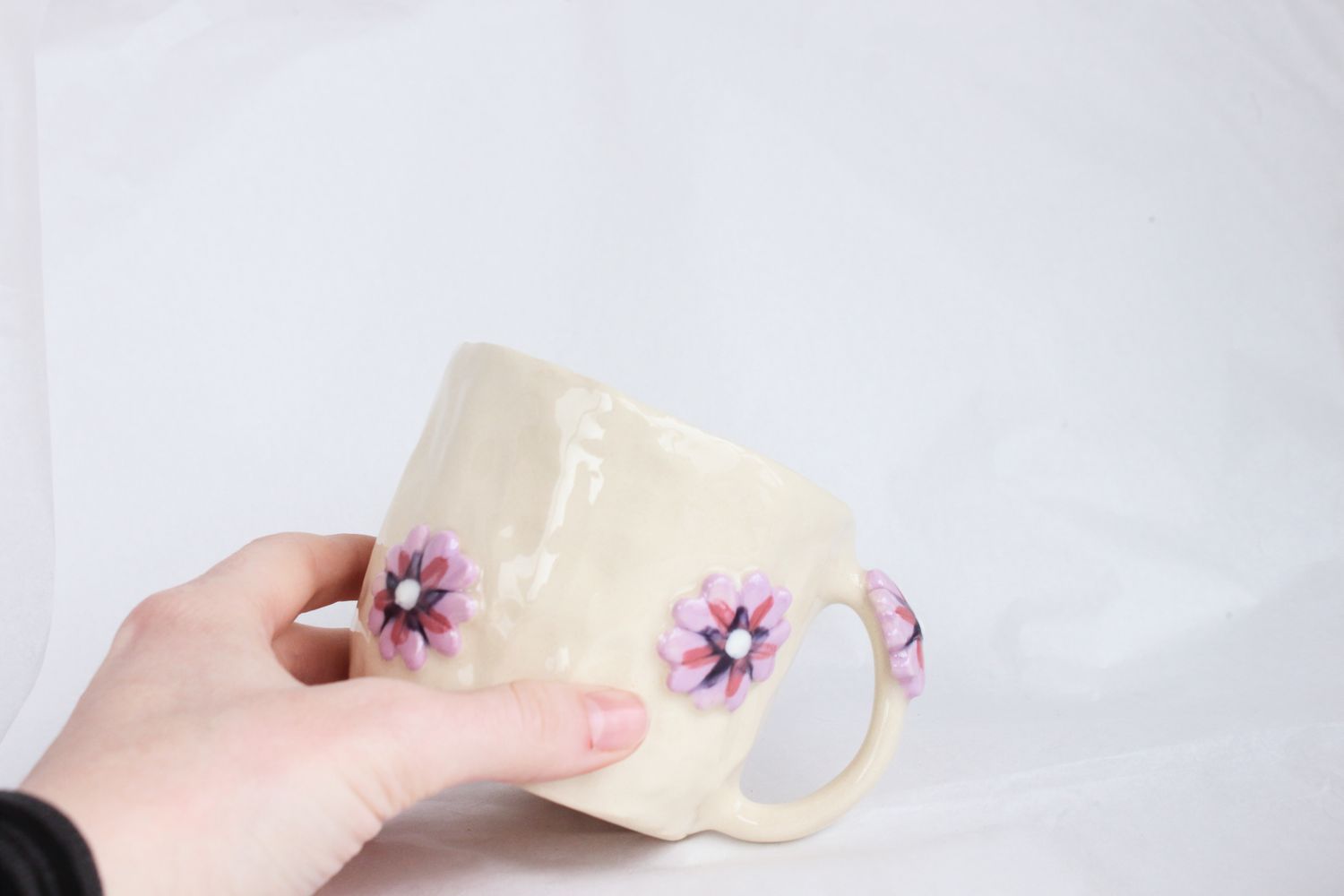 Purple Flower Mug