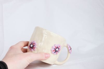 Purple Flower Mug
