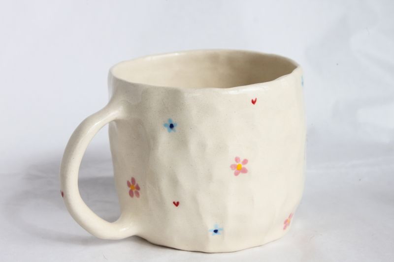 Blush Mug - handpinched