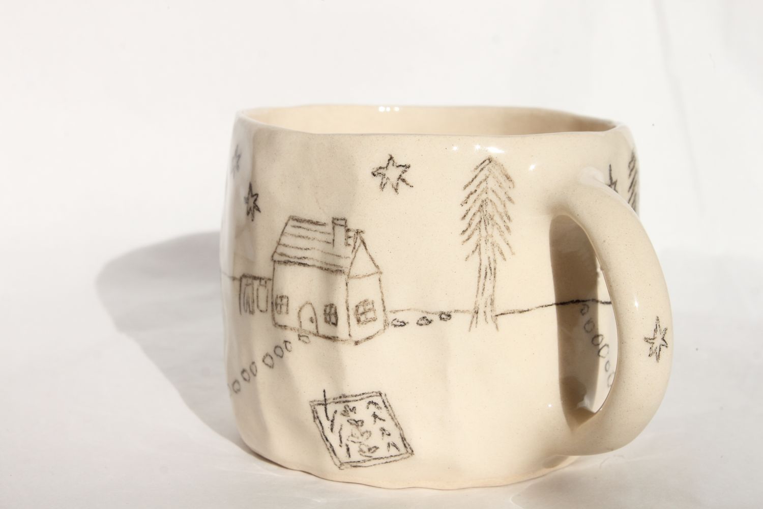 Drawn Cottage Mug