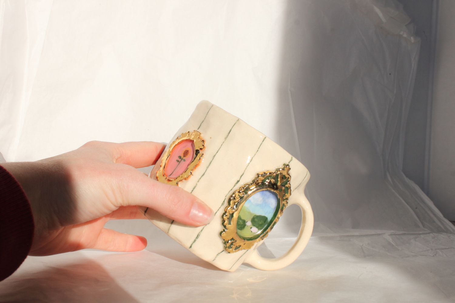 Gallery Mug - thin stripes