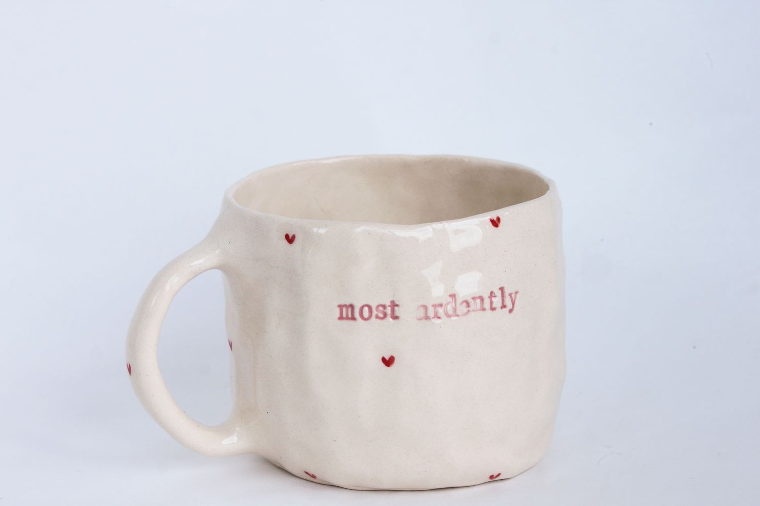&#39;Most ardently&#39; Hearts Mug