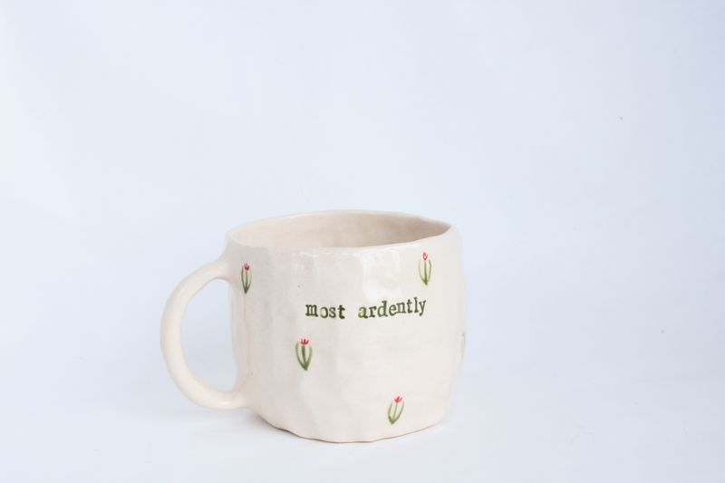&#39;Most ardently&#39; Tulips Mug