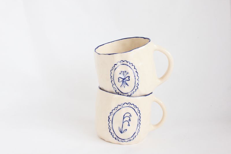 Blue Lace Mug