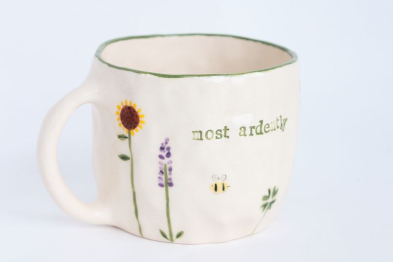 &#39;Most ardently&#39; wildflower Mug