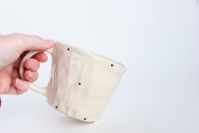 Black Love Mug - hand pinched