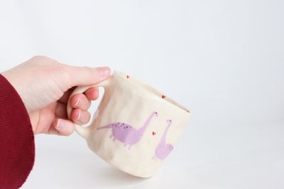Purple Dino Mug