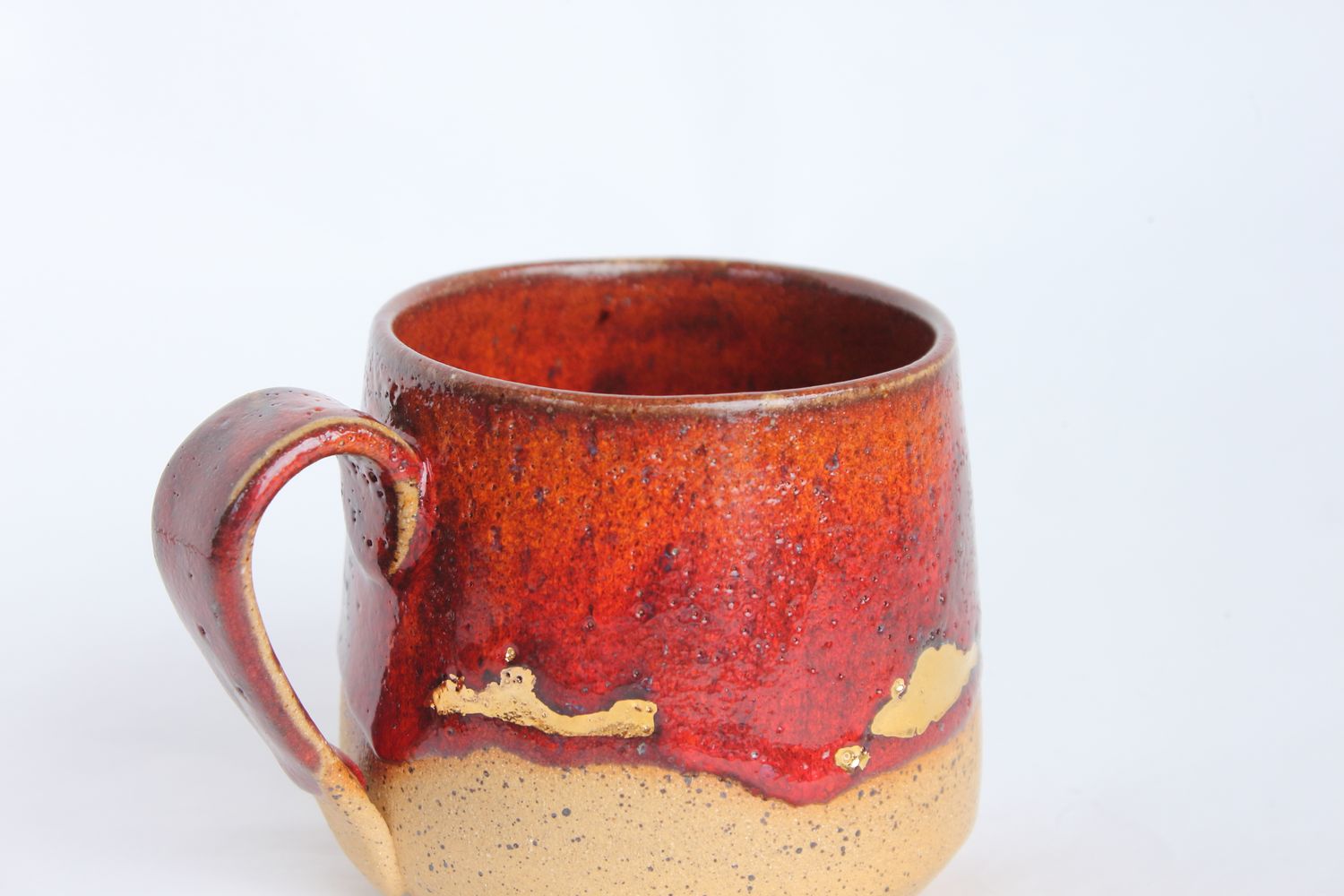 Speckled Golden Molten Mug