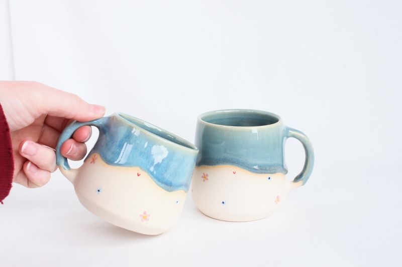Blush Drippy Mug