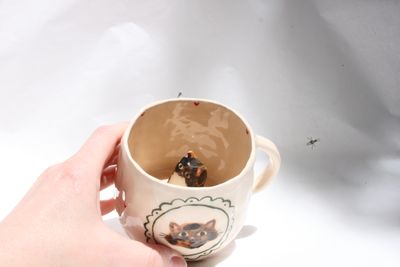 Kitty Cat Mug - Tortie cat