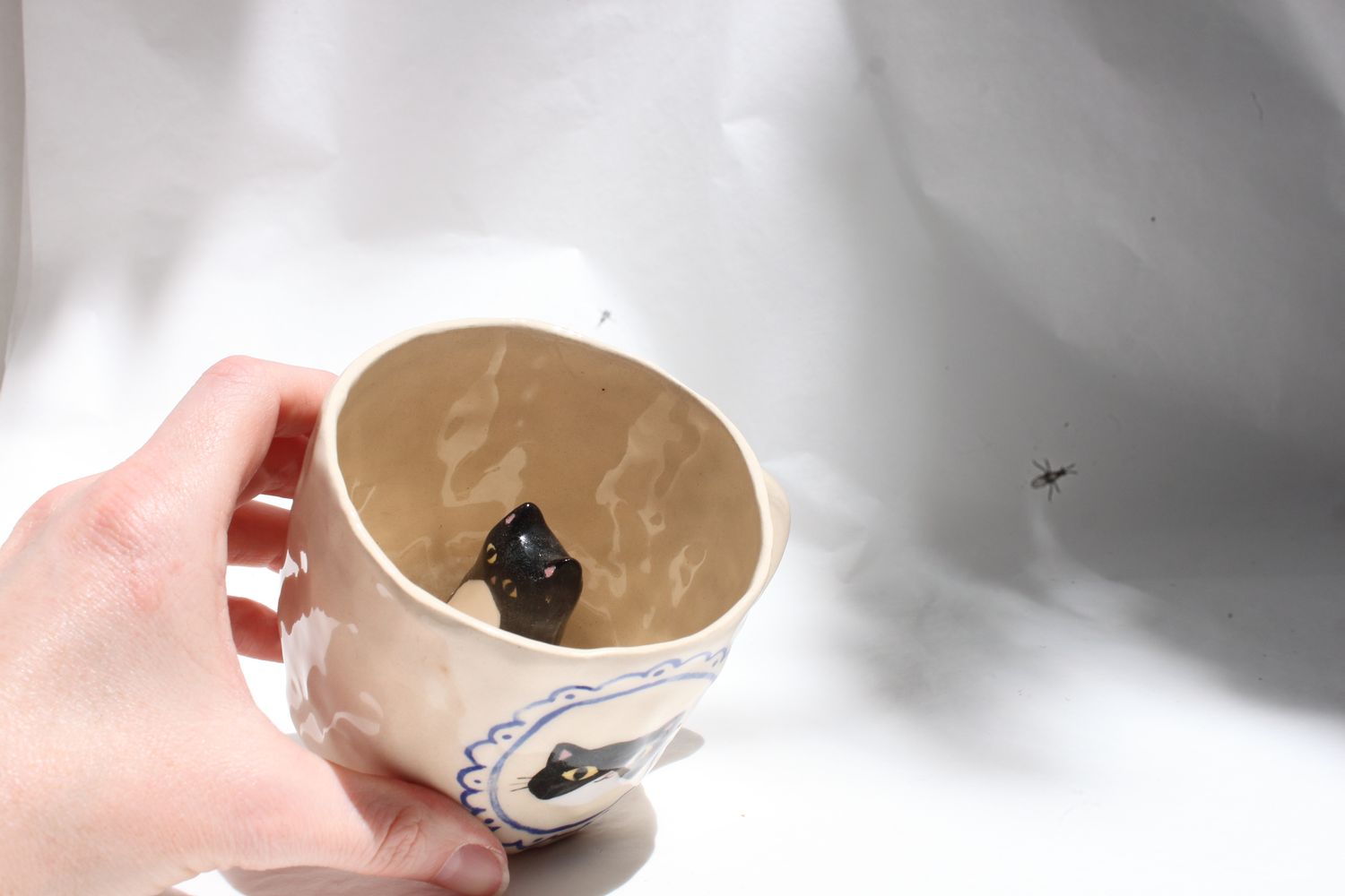 Kitty Cat Mug - Tuxedo cat