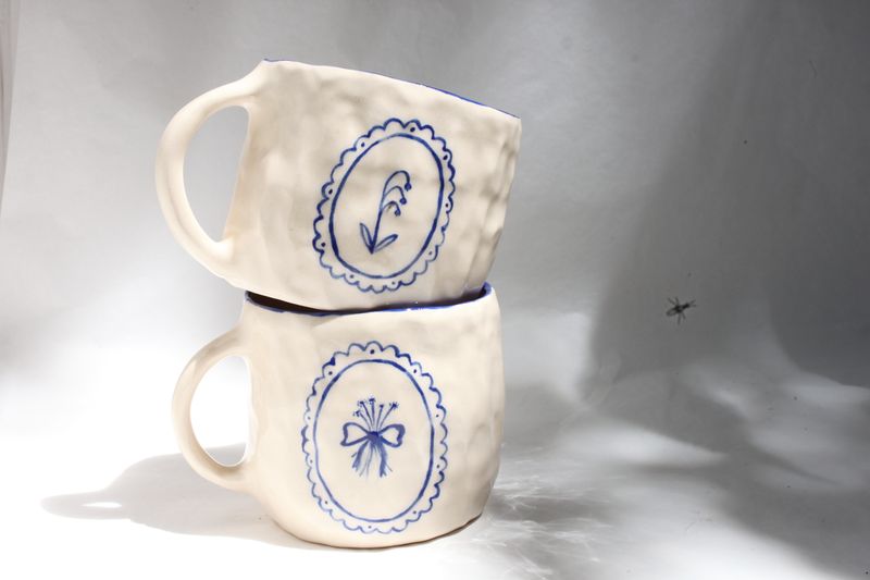 Blue Lace Mug