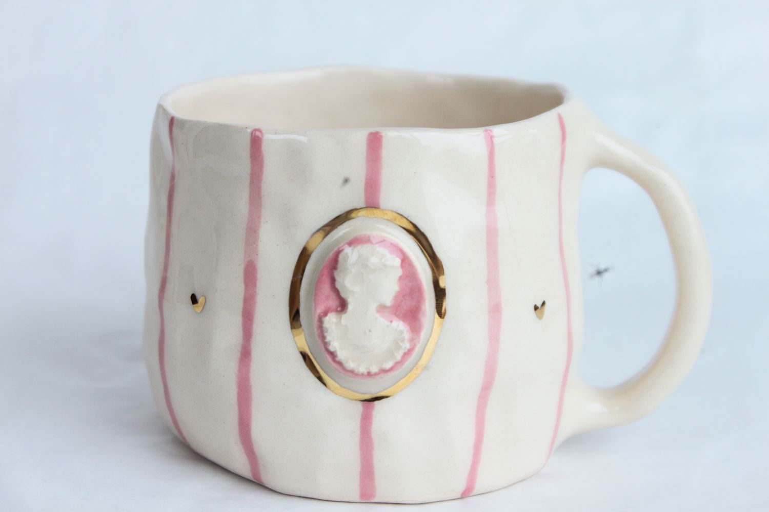 Pink Cameo Mug
