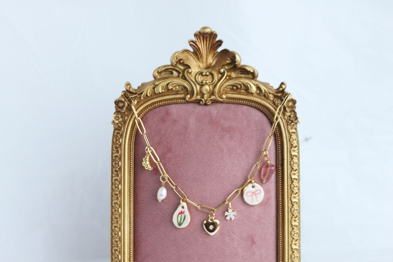 Pinks Charm Necklace