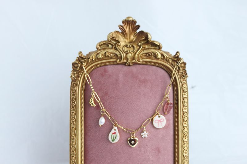 Pinks Charm Necklace