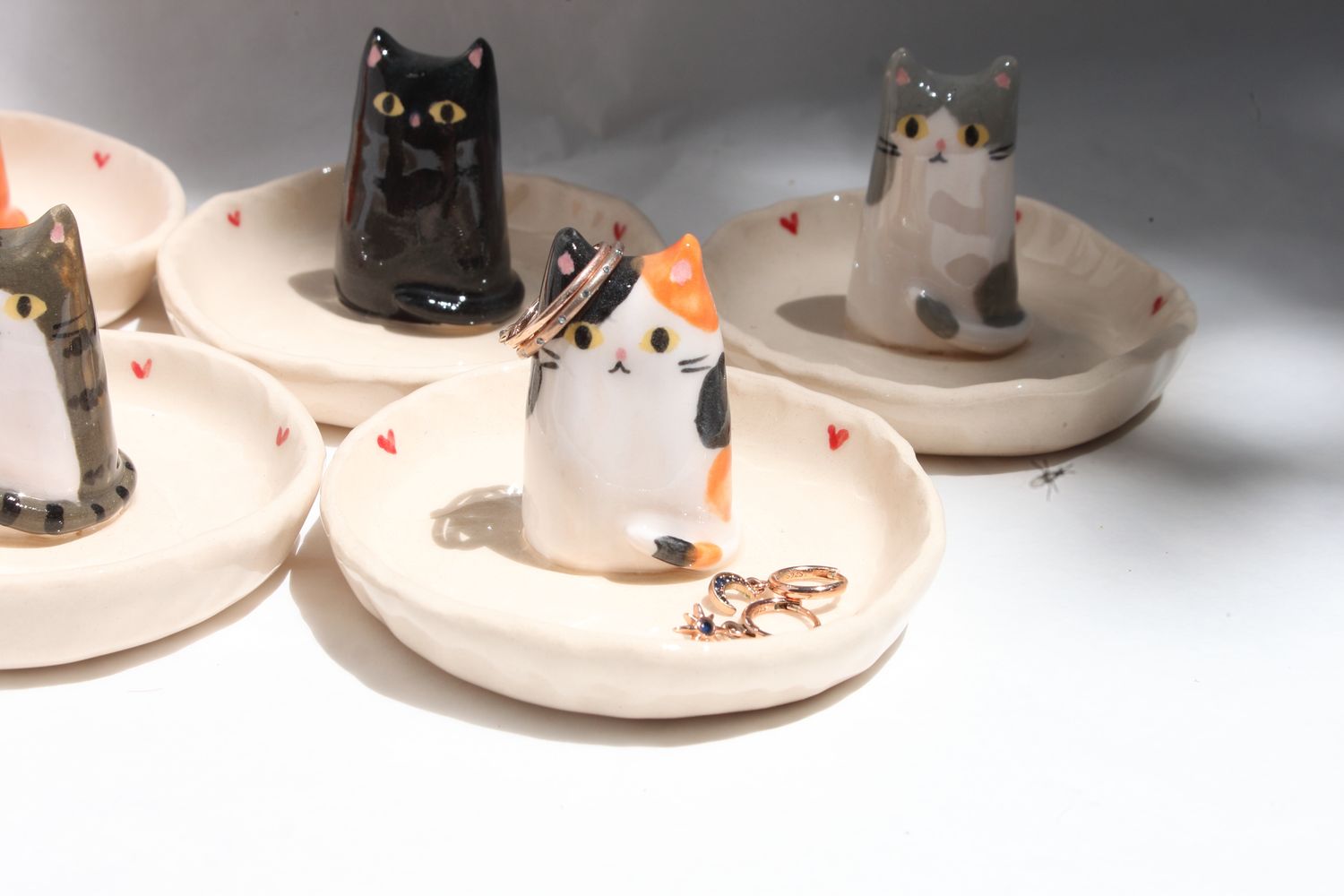 Kitty cat trinket dish