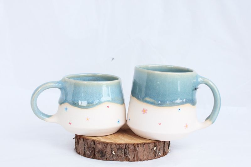 Blush Drippy Mug