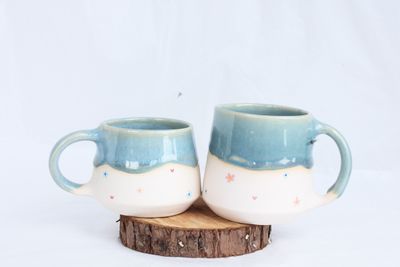 Blush Drippy Mug