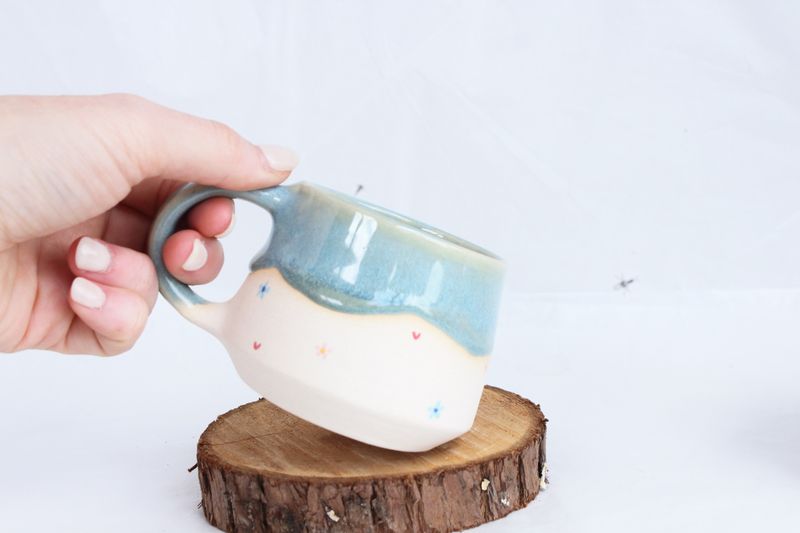 Blush Drippy Mug