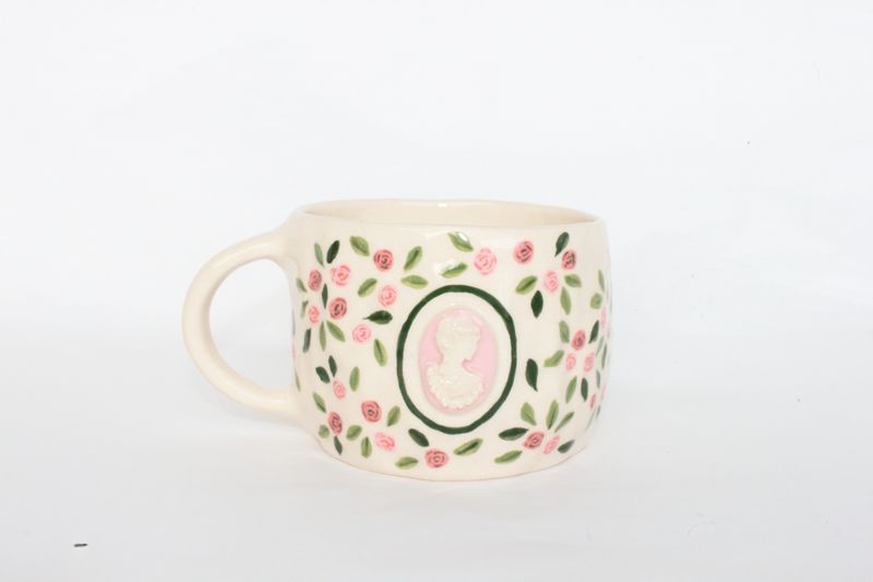 Rose Cameo Mug
