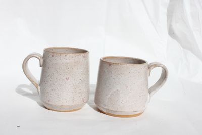 Speckled love mug