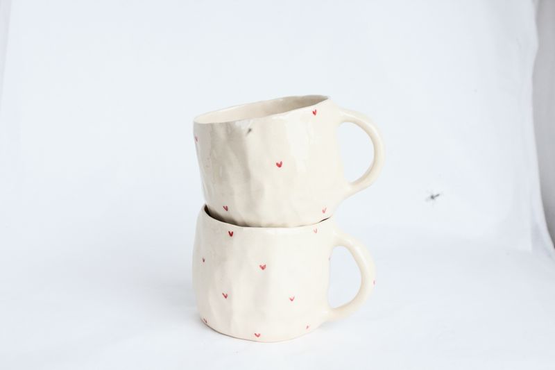 Love Mug - hand pinched