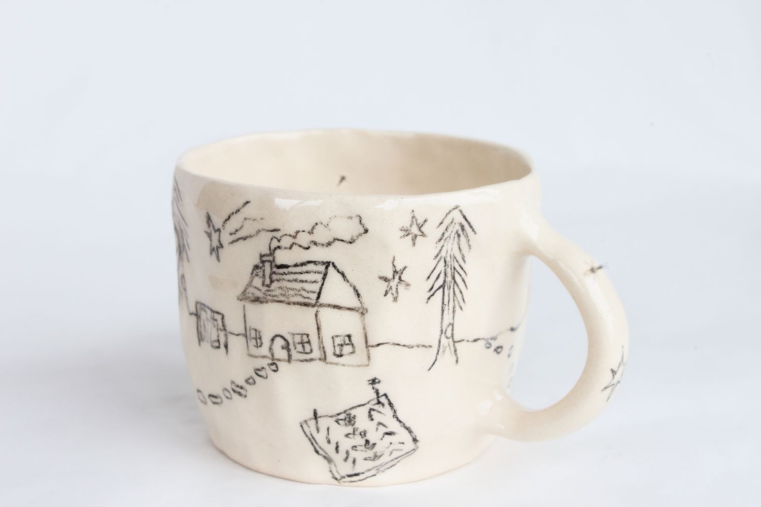 Drawn Cottage Mug