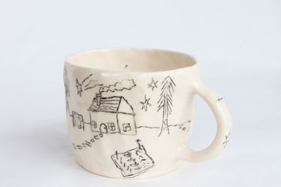 Drawn Cottage Mug